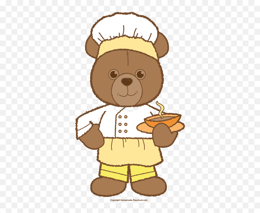 Teddy Bear Clipart - Teddy Bear Chef Cartoon Emoji,Brown Bear Clipart