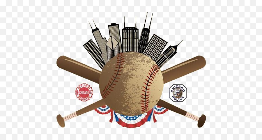 Cpd Finest Vs Cfd Bravest Charity Baseball Game Chicago - Composite Baseball Bat Emoji,Chicago Fire Logo