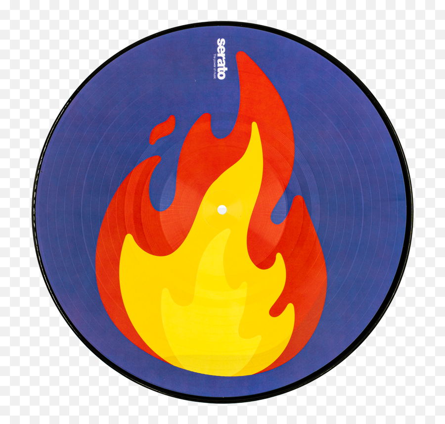 Serato Emoji Series 2 Flamerecord 12 Vinyl Pair - Scratch Live,Fire Emoji Png