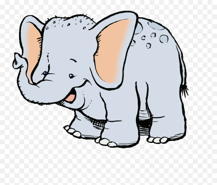 Daily Quick Sketch - Elephant Clipart Full Size Clipart Emoji,Cute Elephant Clipart