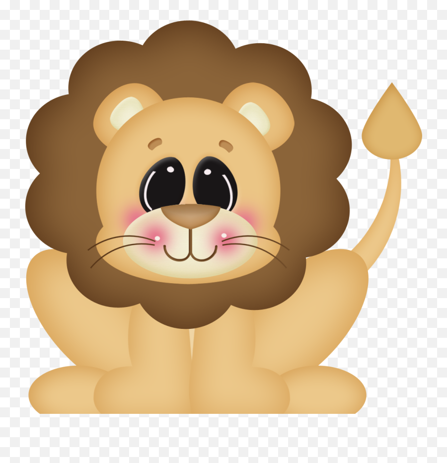 Floresta E Safari 3 - Lionpng Minus Animal Cards Zoo Animal Cartoon Individual Emoji,Jungle Clipart