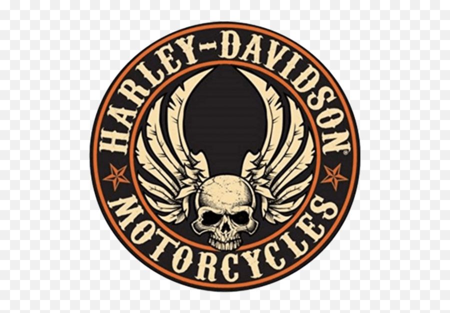 Harley - Davidson Emblem On A Transparent Background Png Emoji,Harley Davidson Wings Logo