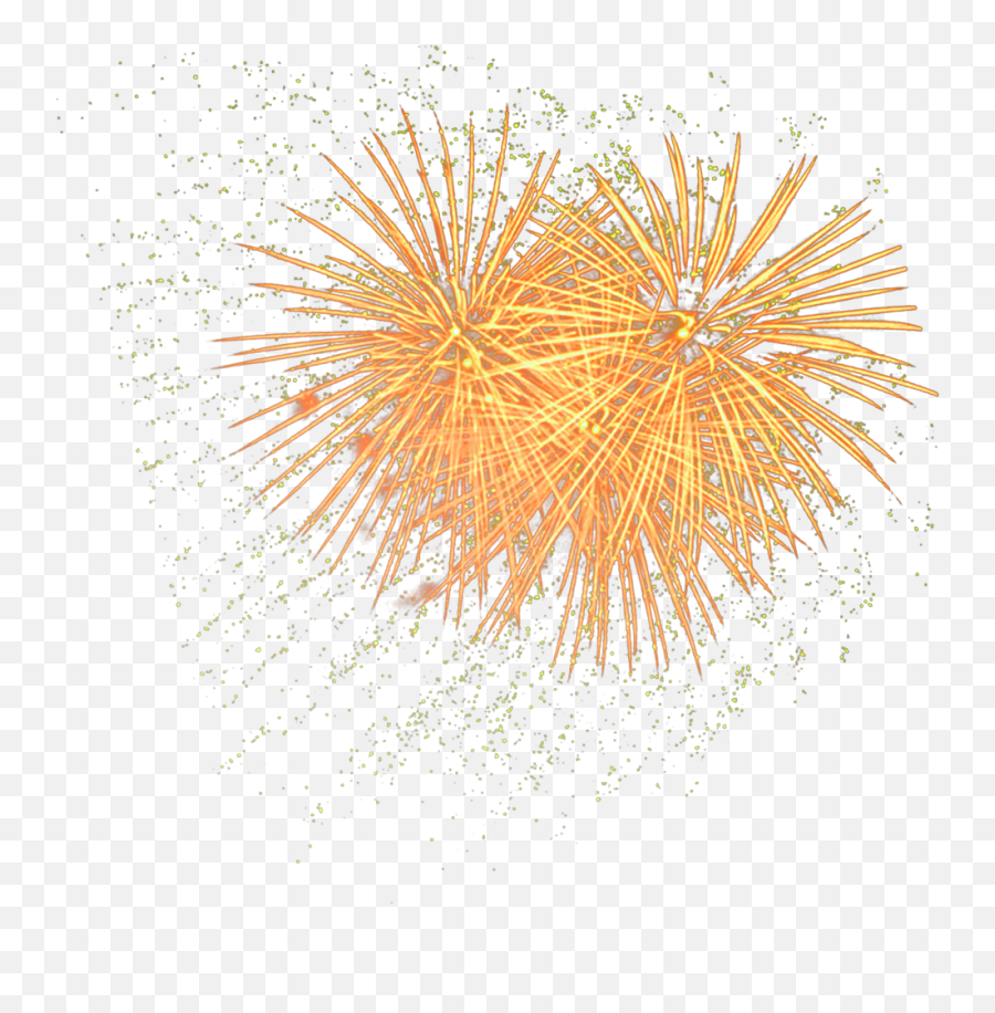 Festive Gold Fireworks Png Transparent Image Png Mart - Orange Fireworks Clipart Emoji,Fireworks Transparent