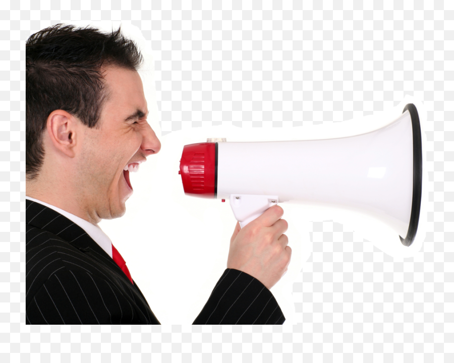 Guy With Megaphone Png Transparent Png - Transparent Man With Megaphone Png Emoji,Megaphone Png