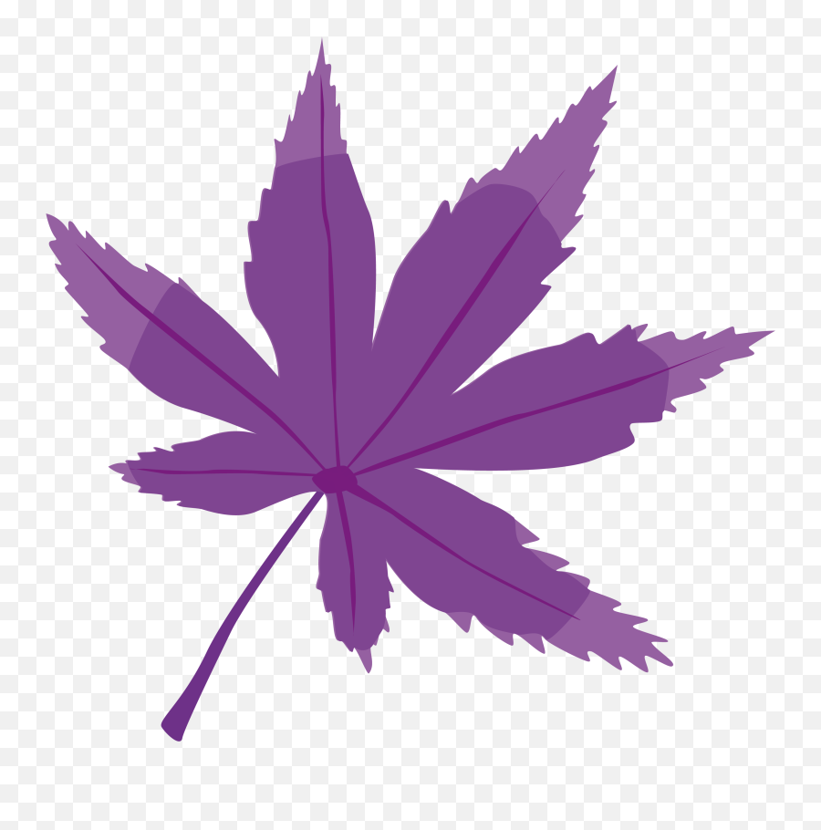 Painted Purple Marijuana Leaf - Png Purple Leaf Emoji,Marijuana Leaf Png