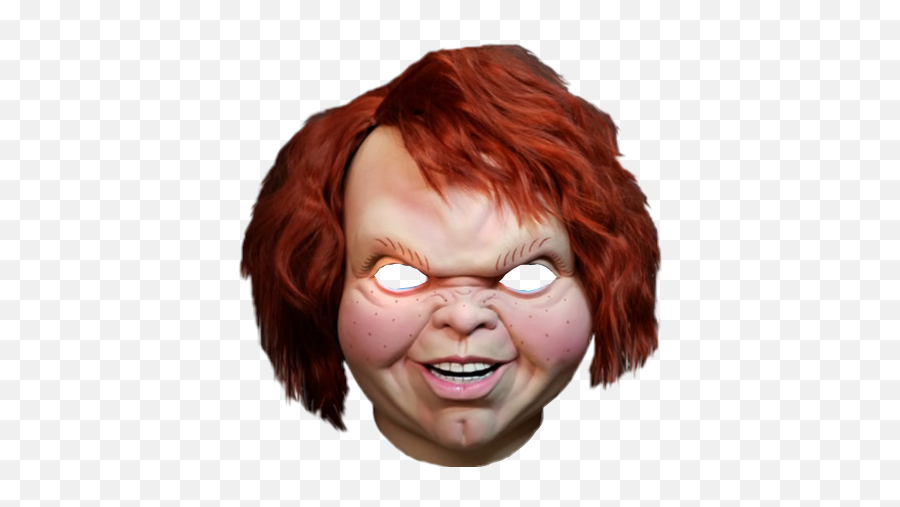 Chucky Doll Mask - Chucky Doll Hair Png Emoji,Chucky Png
