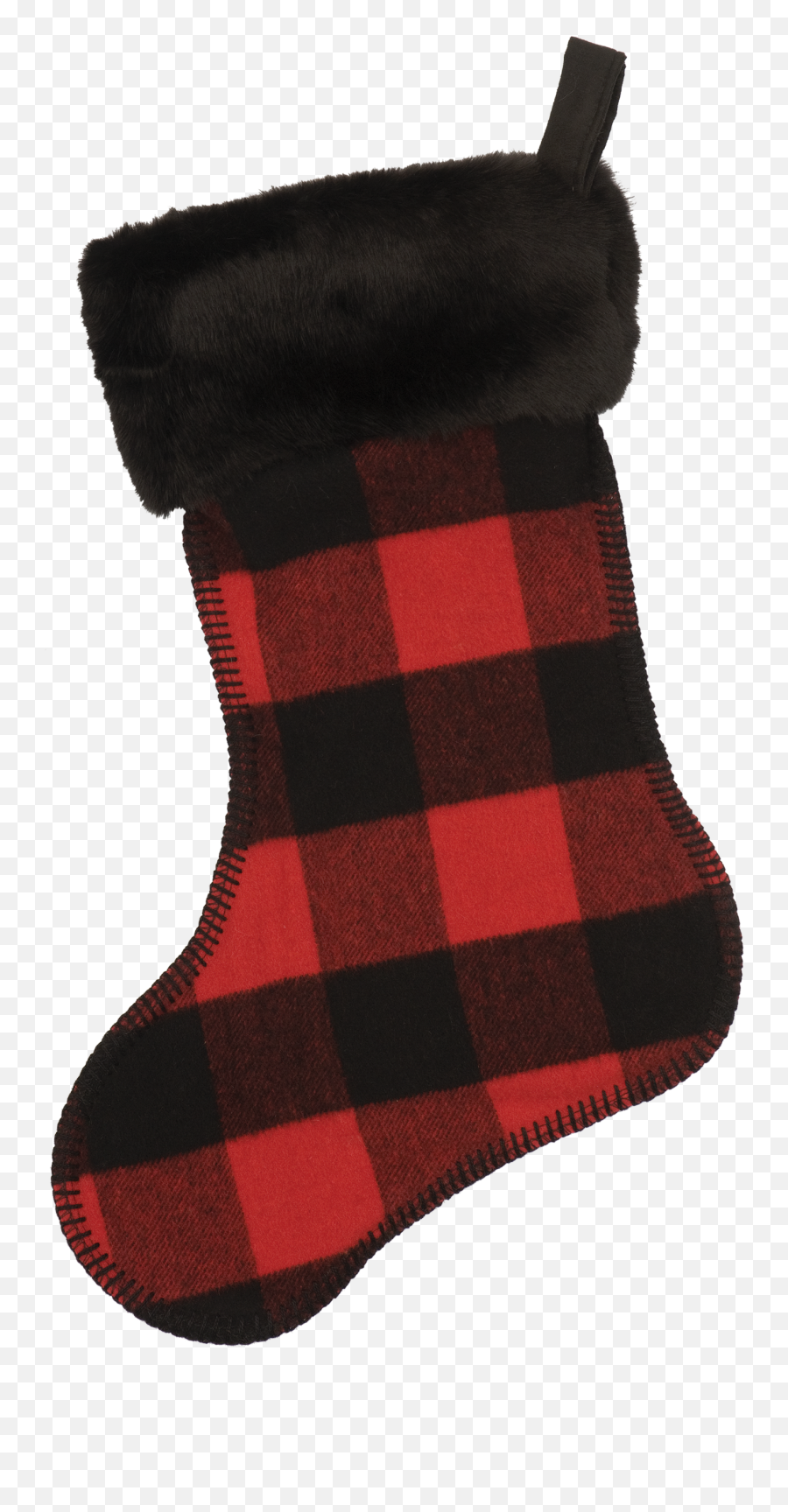 Wooded River Wooded River - Buffalo Plaid Christmas Stocking Clipart Emoji,Christmas Stockings Clipart