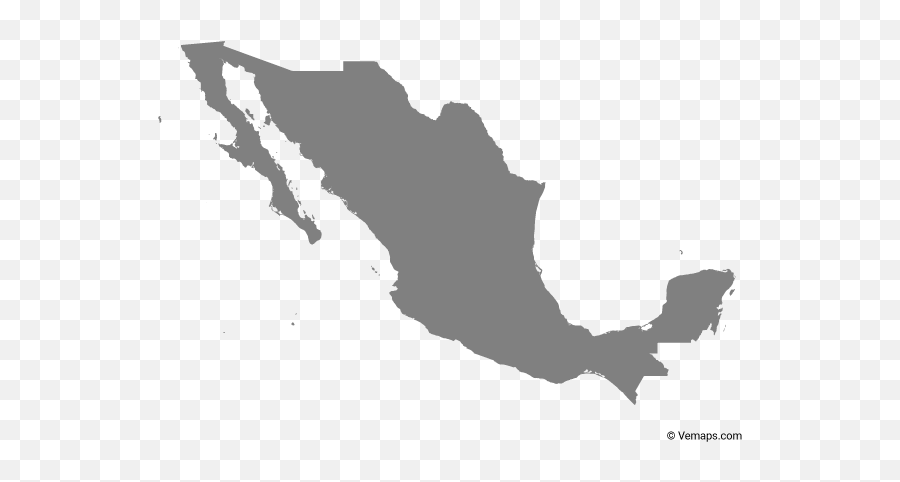 Vector Maps Of Mexico - Transparent Mapa De Mexico Png Emoji,Mexico Png