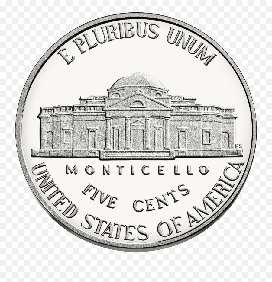 Backside Of A Nickel - Clipart Nickel Coin Emoji,Nickel Clipart