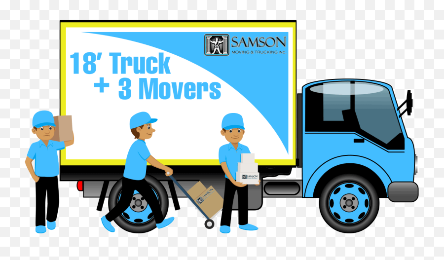 18 Truck 3movers - Truck Movers Png Emoji,We're Moving Clipart