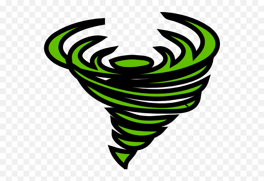 Green Tornado Clip Art - Green Tornado Cartoon Emoji,Tornado Clipart