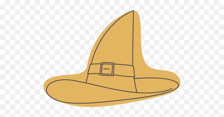 Halloween Witch Hat Graphic - Costume Hat Emoji,Witch Hat Png
