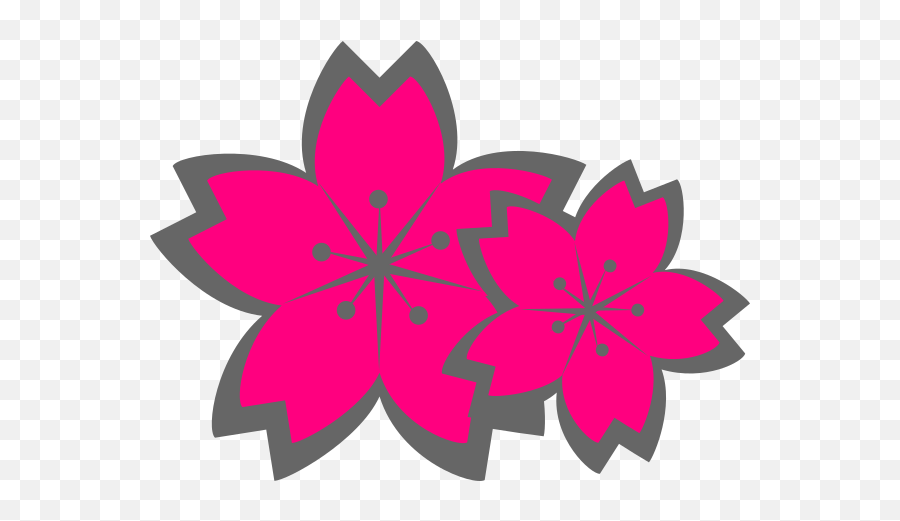 Sakura Clipart Pink Flower Emoji,Sakura Clipart