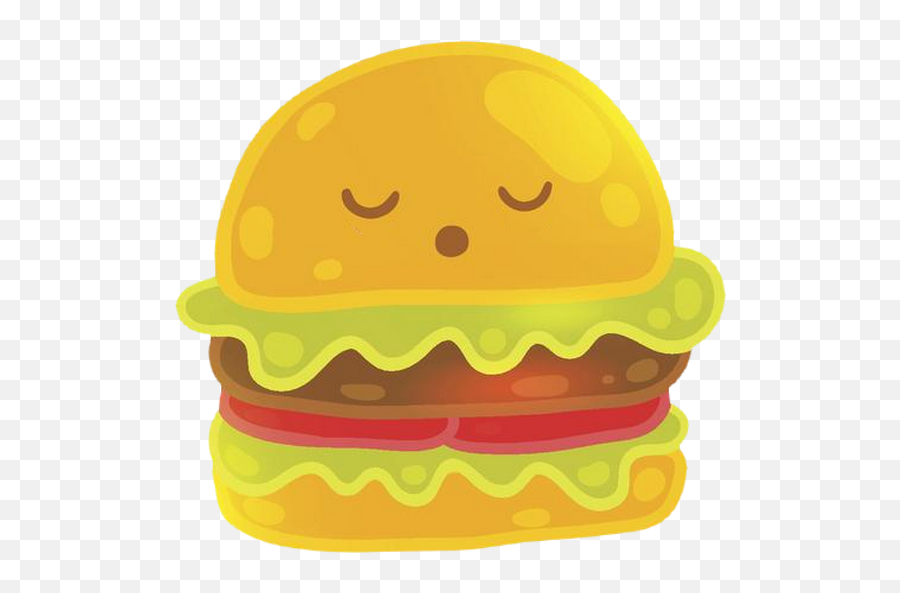 Kf Hamburger Confus - Smiley Émoticône Clipart Cartoon Emoji,Burgers Clipart