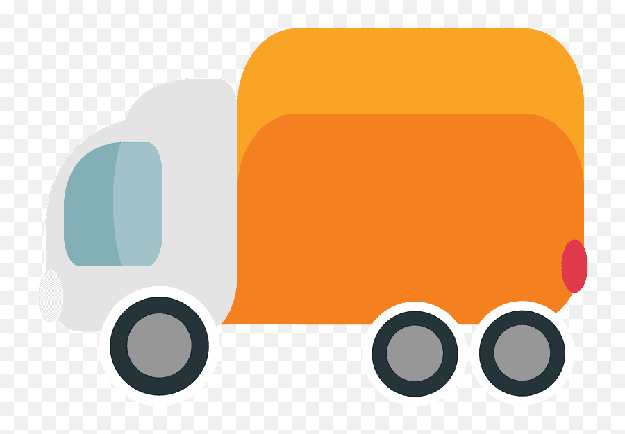 Delivery Truck Emoji Clipart - Png Download Full Size,18 Wheeler Clipart