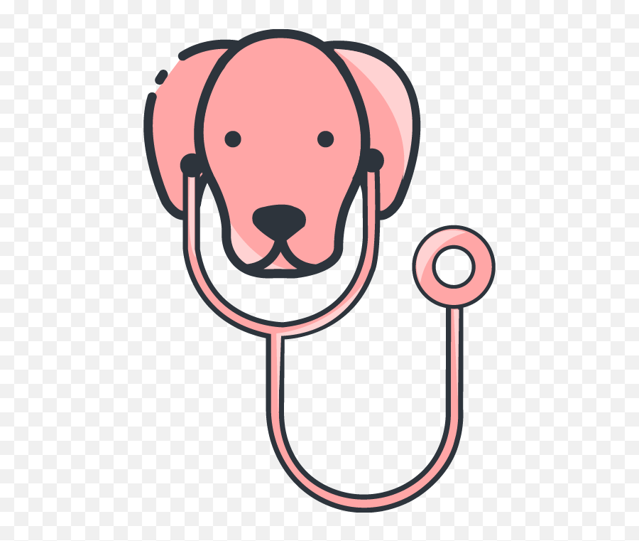A Dog With A Stethoscope Clipart - Dog With Stethoscope Clipart Emoji,Stethoscope Clipart