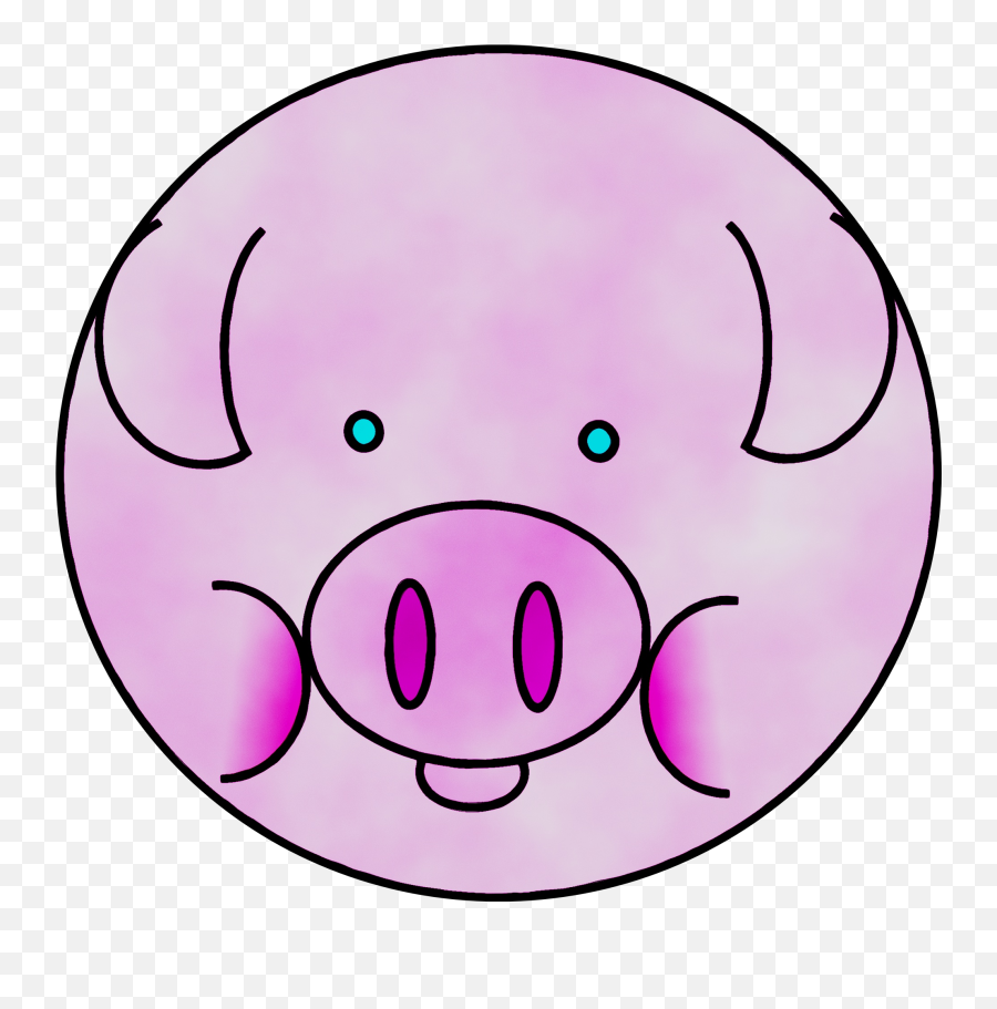 Outline Pig Clipart Transparent Background Transparent - Pig Icon Emoji,Pig Clipart