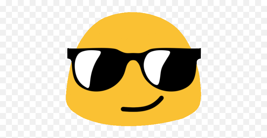 Cool Emoji With Sunglasses Sticker - Long Livethe Blob,Smirk Emoji Transparent