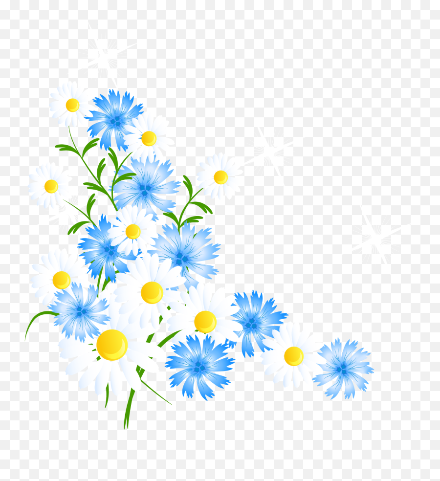 Spring Flowers Decortive Element Png Clipart Emoji,Spring Flowers Transparent Background