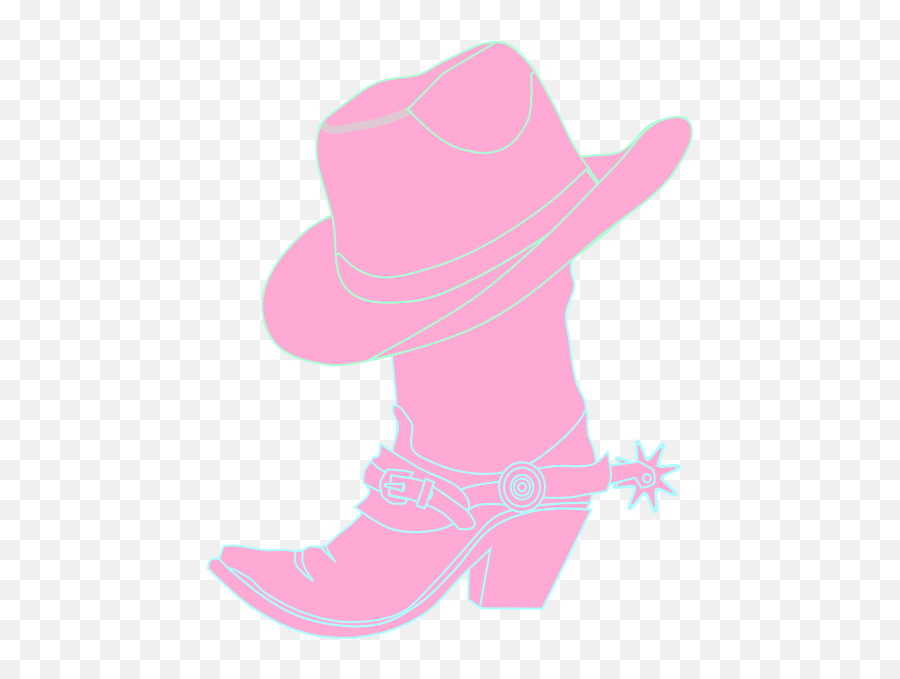 Girl Cowboy Boots Clipart - Pink Cowboy Boot Clip Art Emoji,Cowboy Boots Clipart