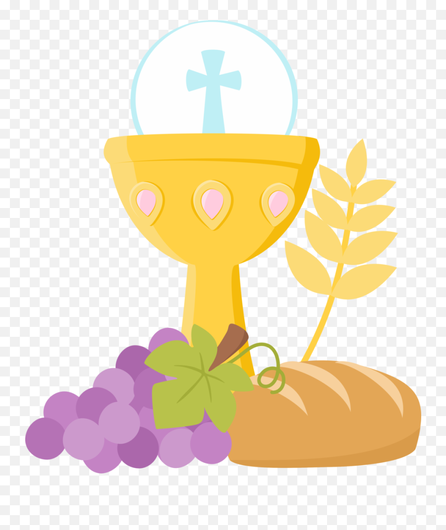 First Communion Objects Clip Art - First Communion Clipart Emoji,Communion Clipart