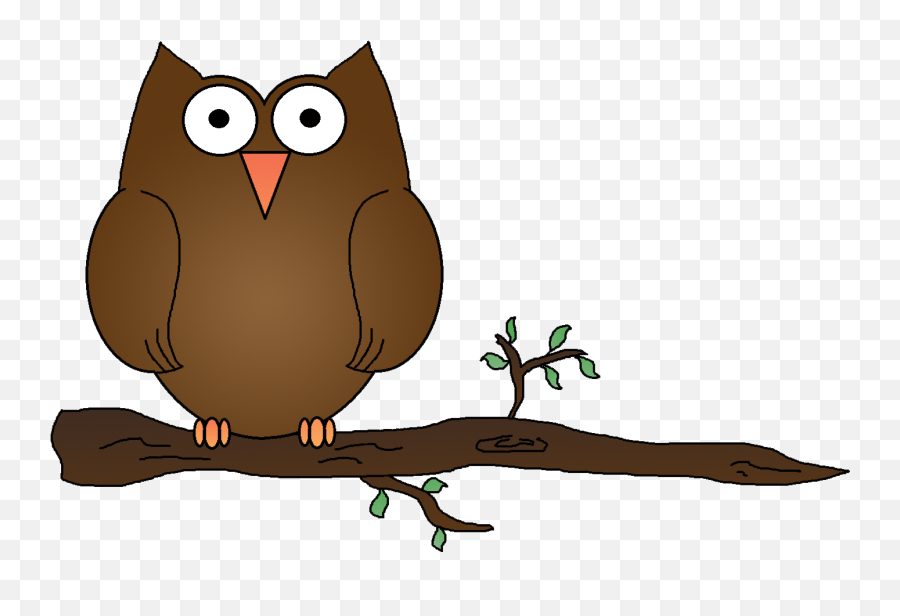 Free Owl Clipart Transparent Download Free Clip Art Free - Owl On Branch Cartoon Transparent Background Emoji,Owls Clipart