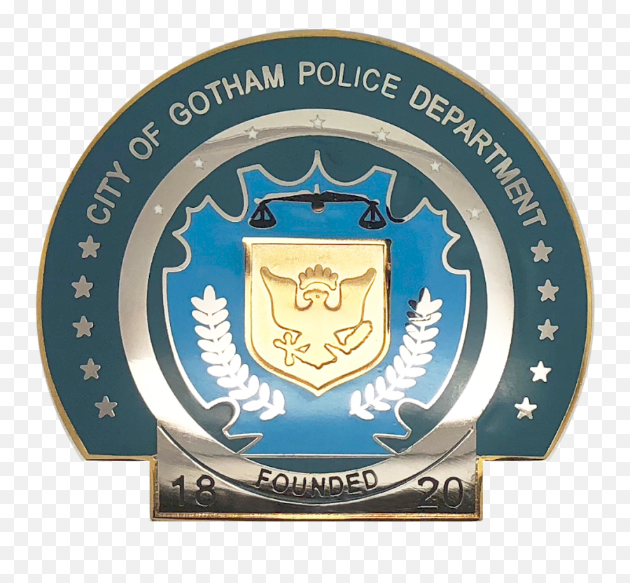 Gotham City Police Officer Shield Badge Emoji,Dark Knight Logo