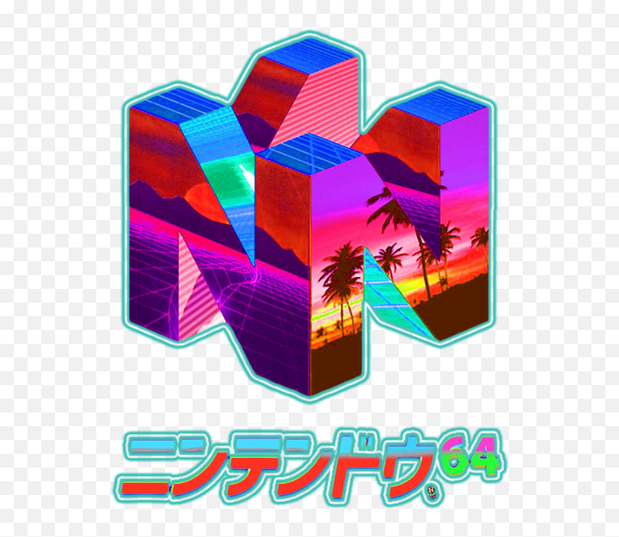 Nintendo 64 Vaporwave Tapestry For Sale Emoji,Vaporwave Logo