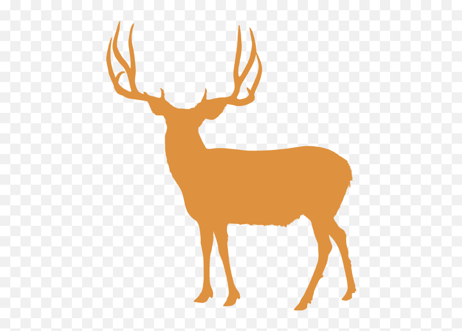 Deer Clipart Mule Deer - Free Mule Deer Silhouette Mule Deer Silhouette Emoji,Deer Clipart