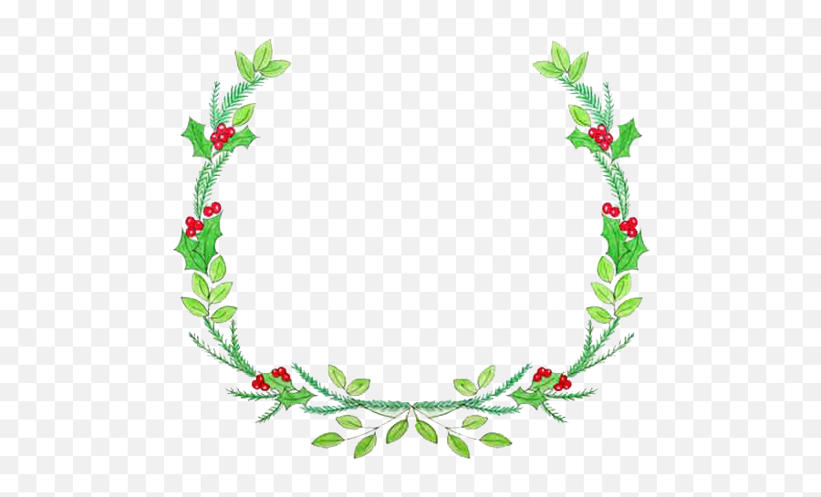 Christmas Wreath Clipart Png - Floral Emoji,Wreath Clipart