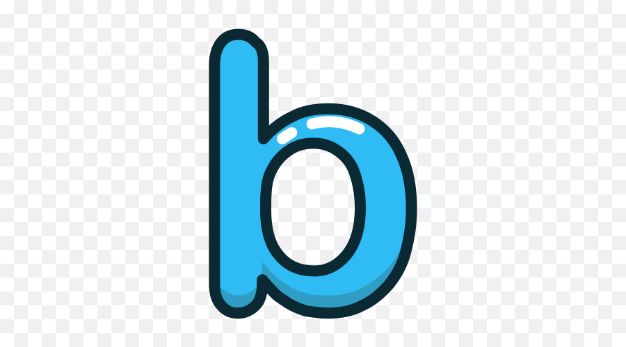 B Blue Letter Lowercase Icon - Takaoka Station Emoji,Letter B Png