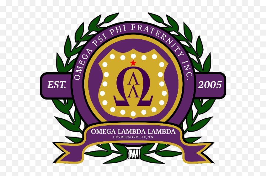Omega Lambda Lambda Chapter U2013 An Unincorporated Association - Dark Blue Laurel Wreath Clip Art Emoji,Lambda Logo
