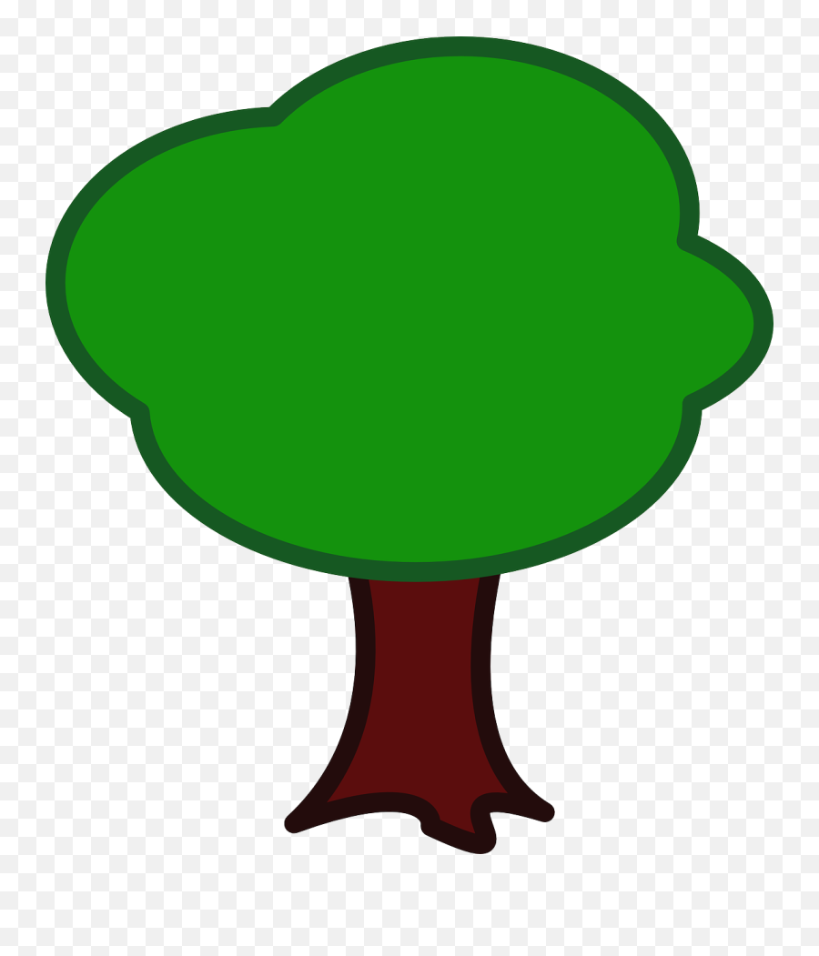 Tree Clipart - Clip Art Bay Tree Animate Emoji,Oaktree Clipart