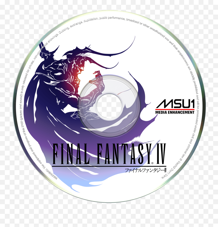 Snes - Msu1 Fan Discs Disc Submissions Emumovies Final Fantasy Iv Art Emoji,Final Fantasy Iv Logo