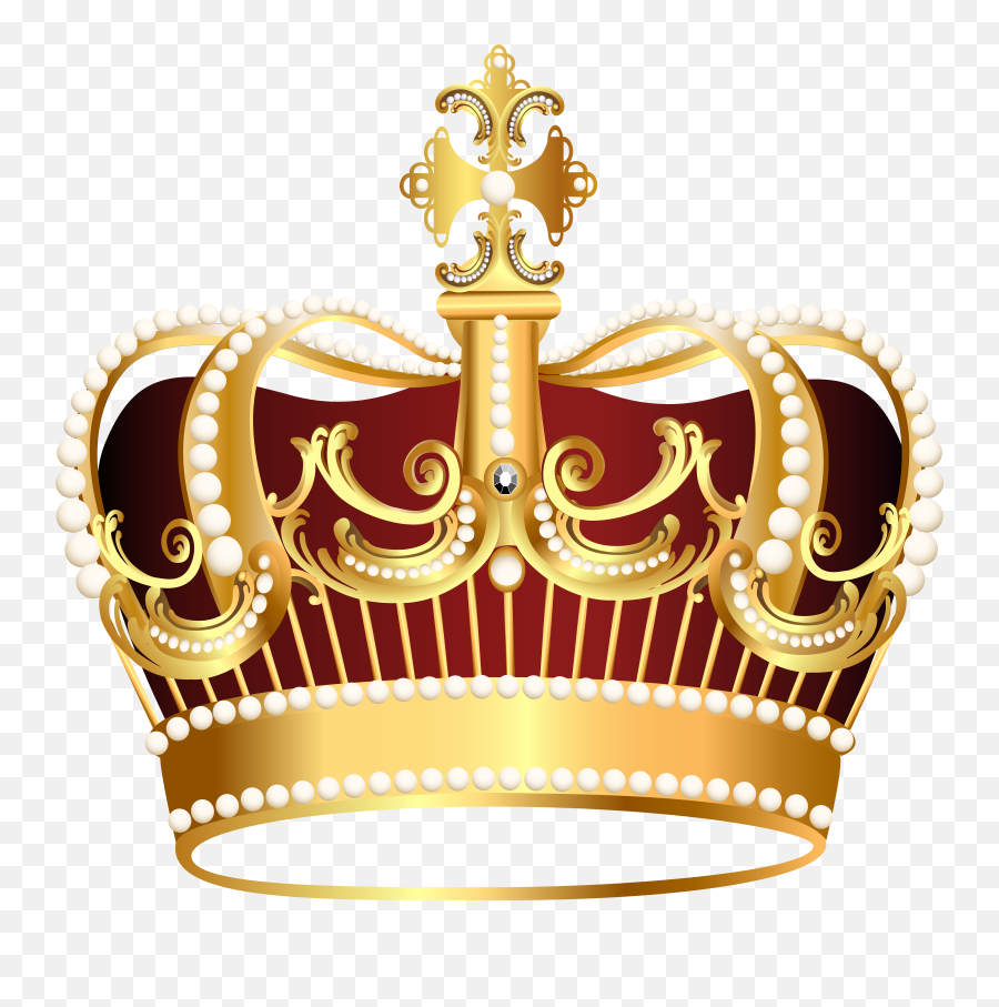 Golden Crown Transparent Png Clip Art - Crown Clipart Transparent Emoji,Crown Png