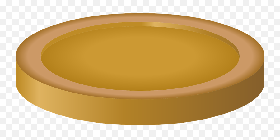 Plate Gold Coin - 3d Gold Round Png Emoji,Golden Circle Png