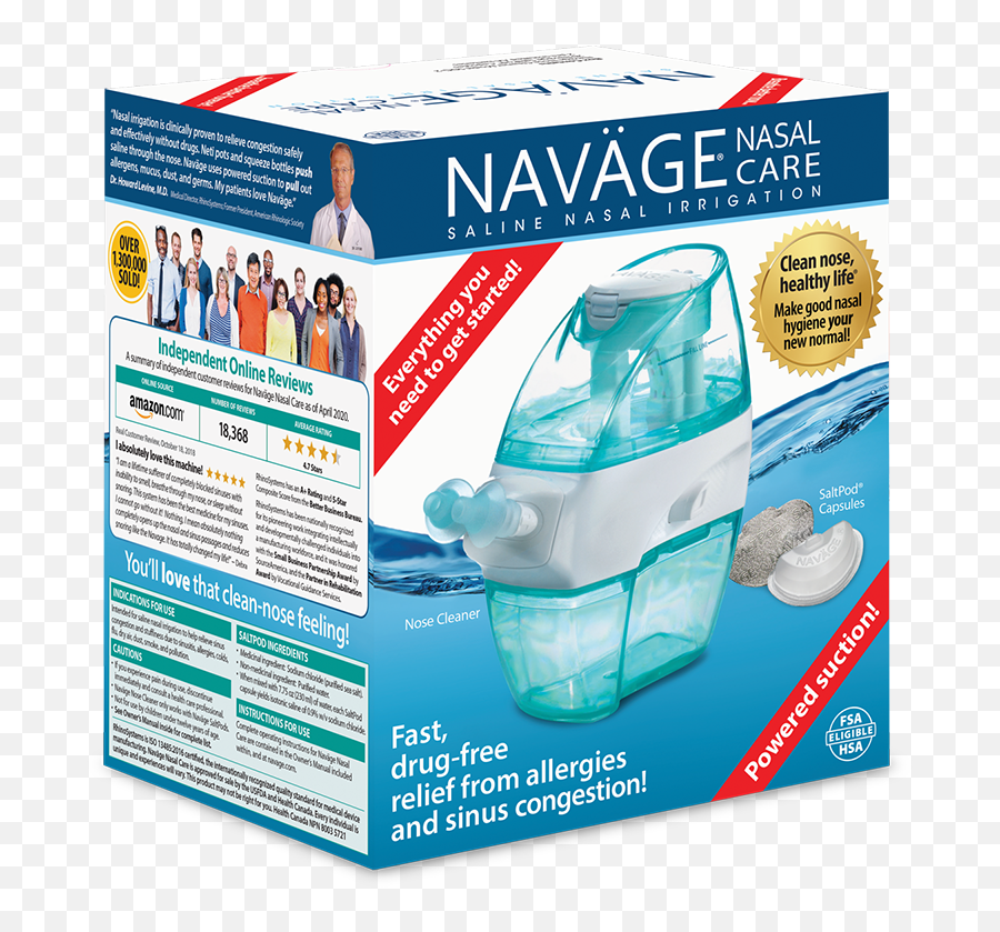 Navage Nasal Care Saline Nasal Irrigation - Navage Saline Nasal Irrigation Starter Kit Stores Emoji,Nose Transparent