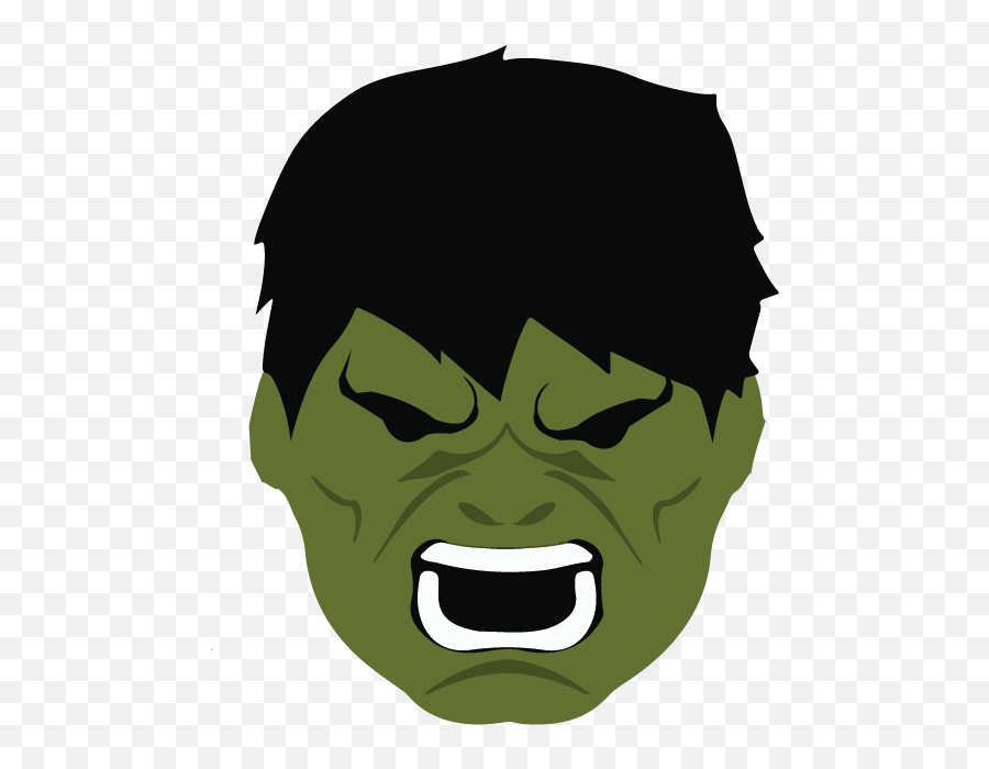 Hulk - Hulk Minimalista Clipart Full Size Clipart Hulk Face Png Emoji,Hulk Transparent
