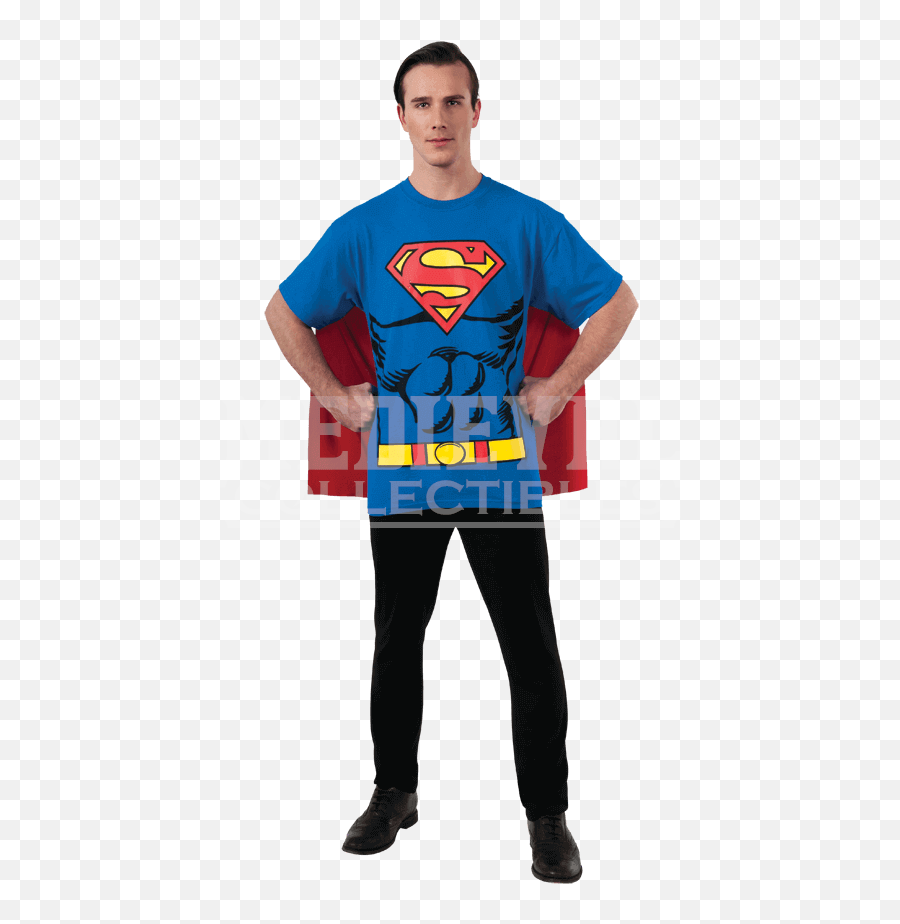 Download Adult Superman Cape T - Shirt Superman Costume For Emoji,Superman Cape Png