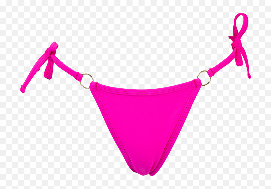 Billie Thong Bikini Bottom Hot Pink Emoji,Pink Logo Thong