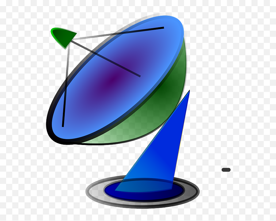 Computer Internet Network Satellite Cartoon Dish - Dish Antenna Emoji,Dishes Clipart