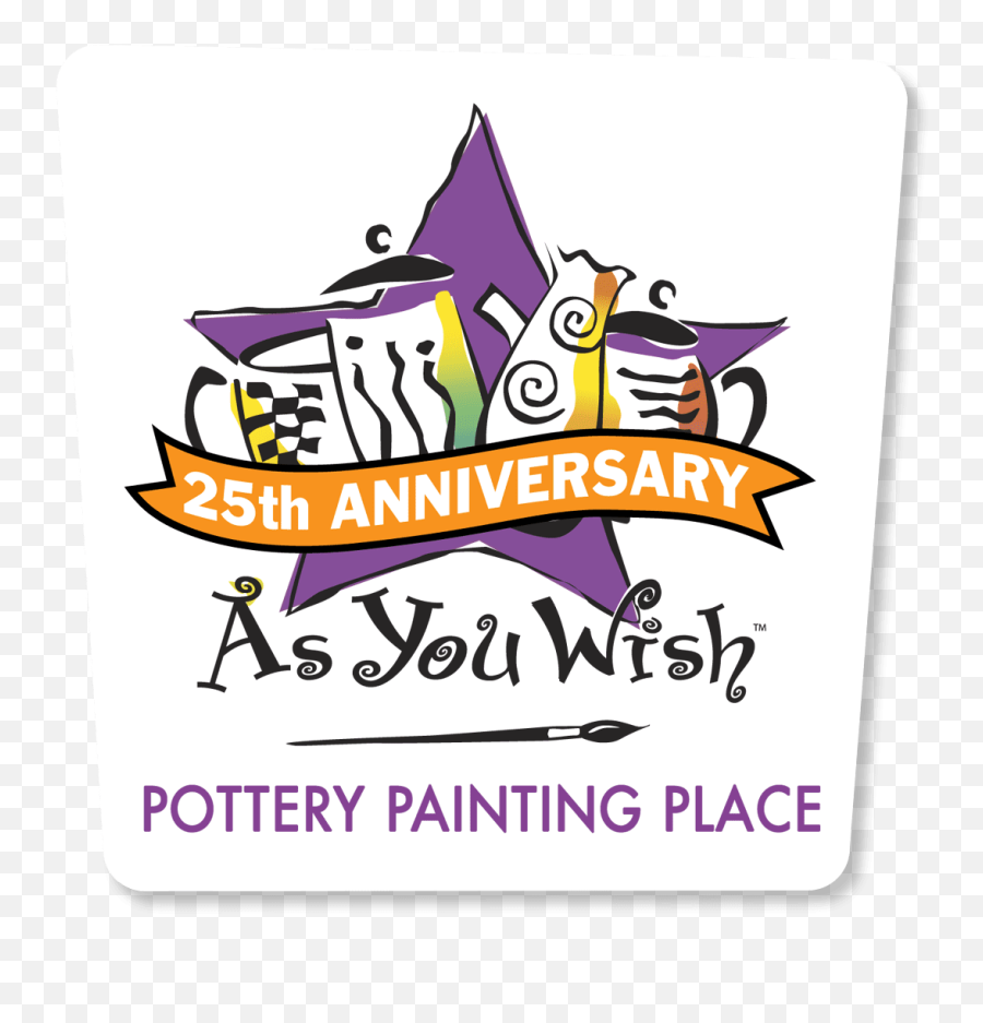 Logo 25 For Website As You Wish Pottery Emoji,Wish Logo