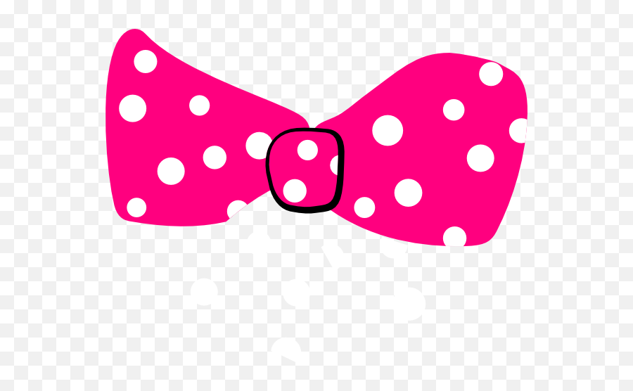 Red Hair Bow With White Polka Dots Clip - Pink Polka Dot Bow Cipart Emoji,Hair Bow Clipart