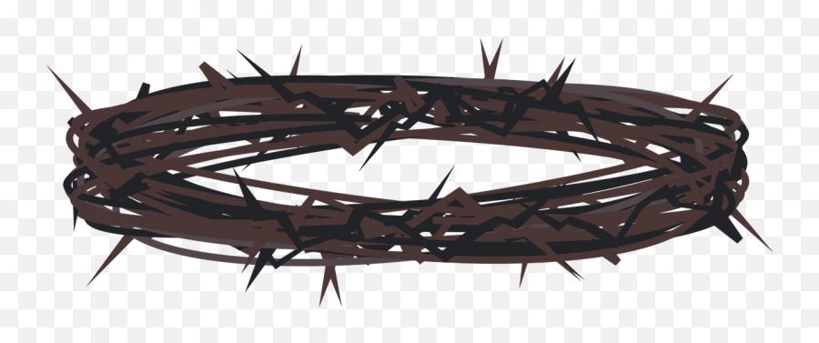 Thorn Crown Png Transparent Cartoon - Crown Of Thorns Transparent Emoji,Thorns Png