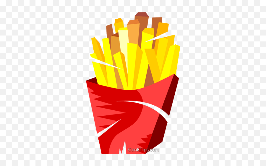 French Fries Royalty Free Vector Clip Art Illustration - Starchy Clipart Emoji,French Fries Clipart