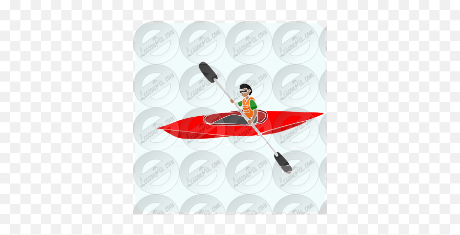 Kayak Stencil For Classroom Therapy - Rowing Emoji,Kayak Clipart