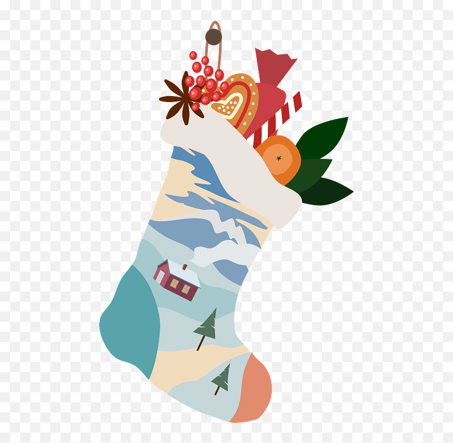 Christmas Stocking Clipart - Christmas Stockings Clipart Emoji,Christmas Stockings Clipart
