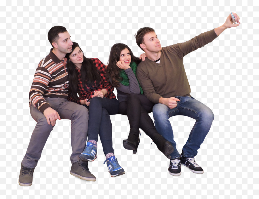 People Sitting Cutouts Png Transparent - Group People Sitting Png Emoji,People Sitting Png