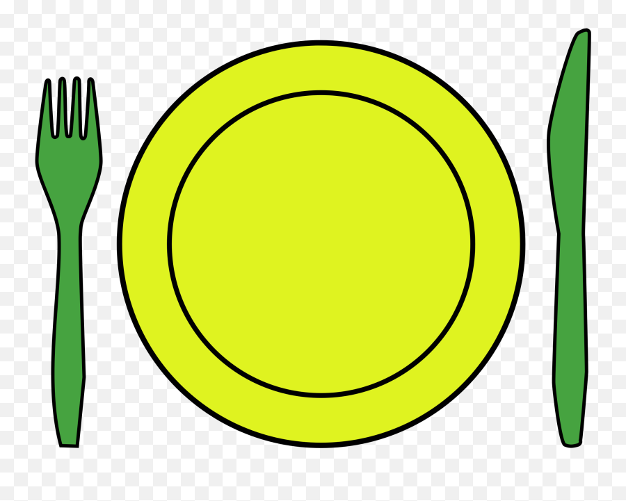 Dinner Place Setting Clipart - Clipart Knife Fork Plate Emoji,Setting Clipart