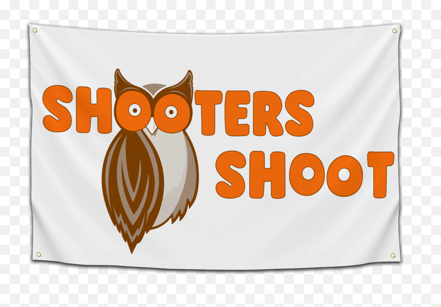Shooters Shoot Flag - Great Horned Owl Emoji,Hooters Logo